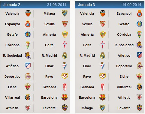 Spanish League Fixtures 2014 15 La Liga Schedule