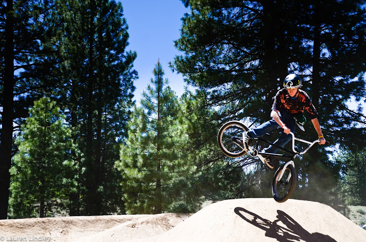 Sending it at the Truckee Pump Track