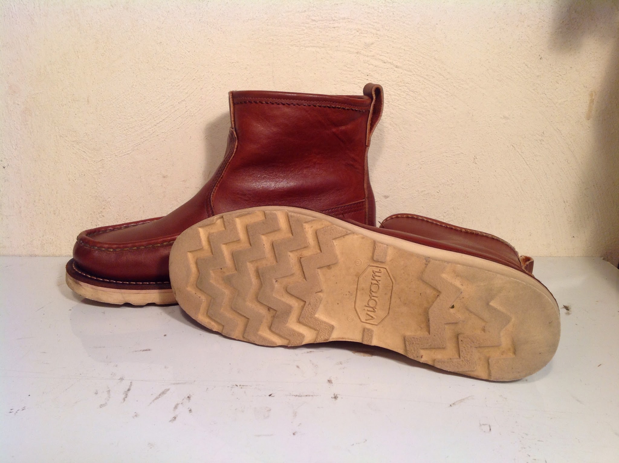 tonearmトーンアーム 吉祥寺のオーダー靴と靴修理のお店: RUSSELL MOCCASIN ラッセルモカシン オールソール バックル製作
