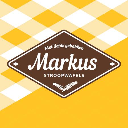 Stroopwafelmuur van Markus logo