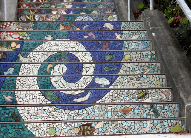 Mosaic Tiled Steps, San Francisco