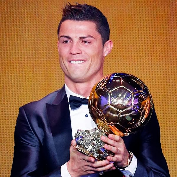  The tearful 28-year-old Real Madrid and Portugal star, who won the award in 2008, had been the overwhelming favourite to pip Barcelona and Argentina wonder Messi, winner the previous four years, and France's Franck Ribery, who claimed the treble with Bayern Munich in 2013. 