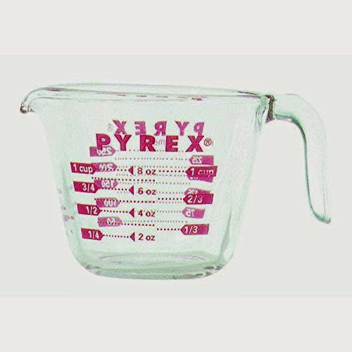  Pyrex Prepware 1 Cup Measuring Cup with Red Graphics