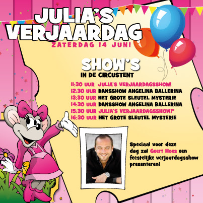 julia de muis jarig julianatoren