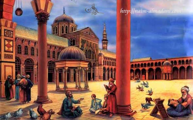 بنى الخليفة عمر بن عبدالعزيز الجامع الأموي في دمشق.