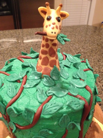 Giraffe Elephant 1st First Birthday Cake Topper Jungle Safari Animal Party  Wild Cake Decor Baby Shower Happy Birthday Party Kids - Cake Decorating  Supplies - AliExpress