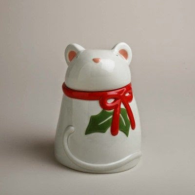  Twas The Night Whimsy Mouse Cookie Jar
