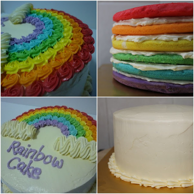 Iklan Dapur Ibucergas Com Rainbow Cake For Grab Gambar Kiri Ialah Decoration Kek Sebelum Ni Kanan Baru Yang Belum Deco