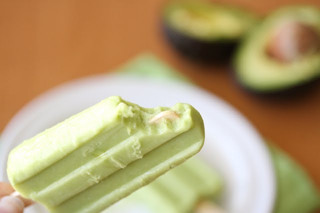 close-up photo of a Avocado Cream Pop