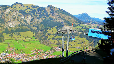 Blick auf Hindelang, Hornbahn Bergstation Hirschberg Spieser, Imberg Allgäu