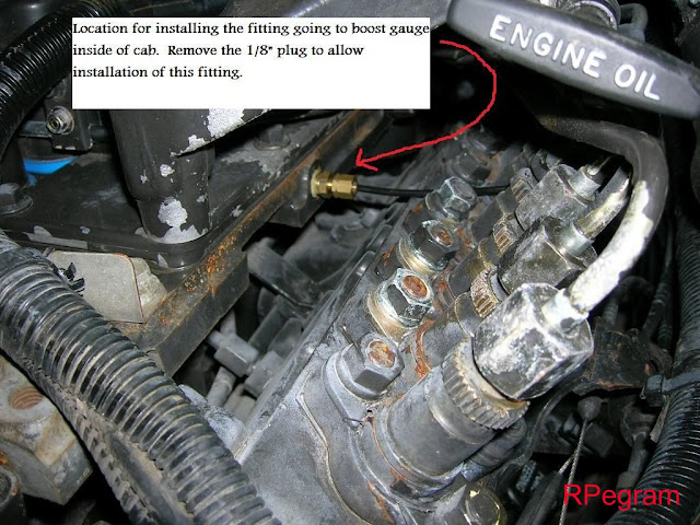 mechanical oil pressure gauge install