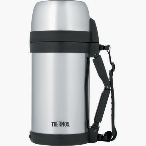  Thermos Vacuum Insulated Wide Mouth Stainless Steel Bottle, 48-Ounce