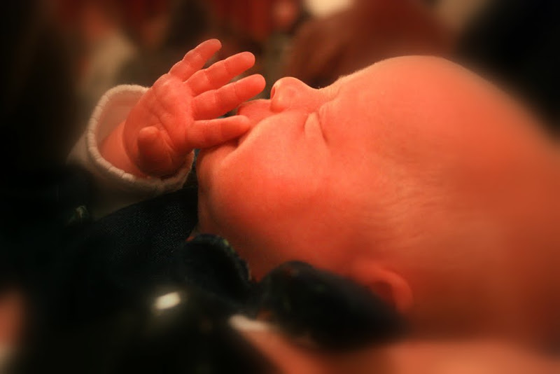  Baby profile with soft focus
