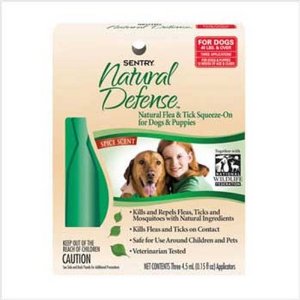  Sentry Natural Defense Natural Flea and Tick Squeeze-On for Dogs and Puppies