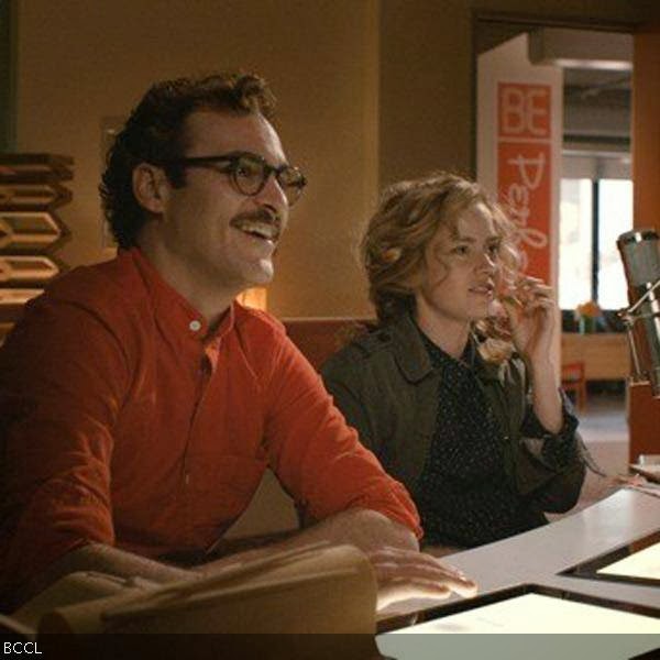 Joaquin Phoenix in a still from the Hollywood film Her.