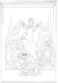 God creates water coloring pages