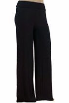 <br />Stylzoo Women's Plus Size Stretchy Comfy Palazzo Solid Color Pants