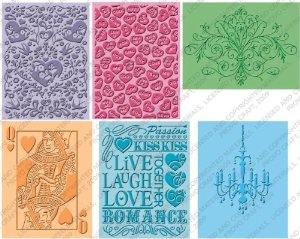  Provo Craft Cuttlebug Embossing Folders, Love's In The Air