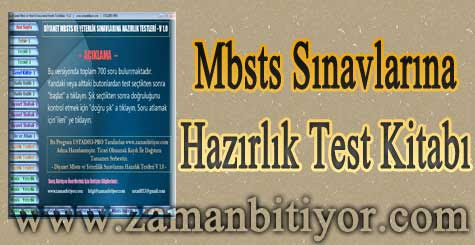 Diyanet Mbsts ve Yeterlilik Sınavlarına Hazırlık Test Kitabı İndir