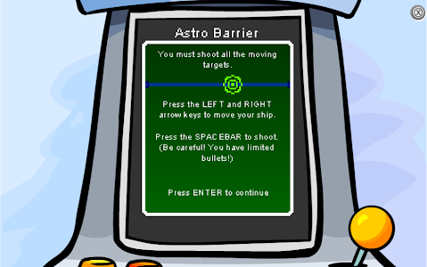 Club Penguin: Game Guides: Astro Barrier