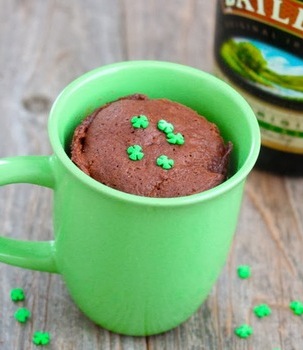 photo of a chocolate mug cake