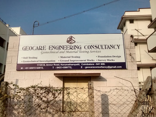 GEOCARE ENGINEERING CONSULTANCY, 17/25B, Annur Road,, Karumathampatti, Coimbatore, Tamil Nadu 641659, India, Foundation, state TN