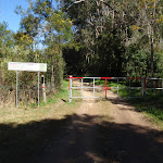 Locked gate on the old Ten Mile Hollow Rd (167399)