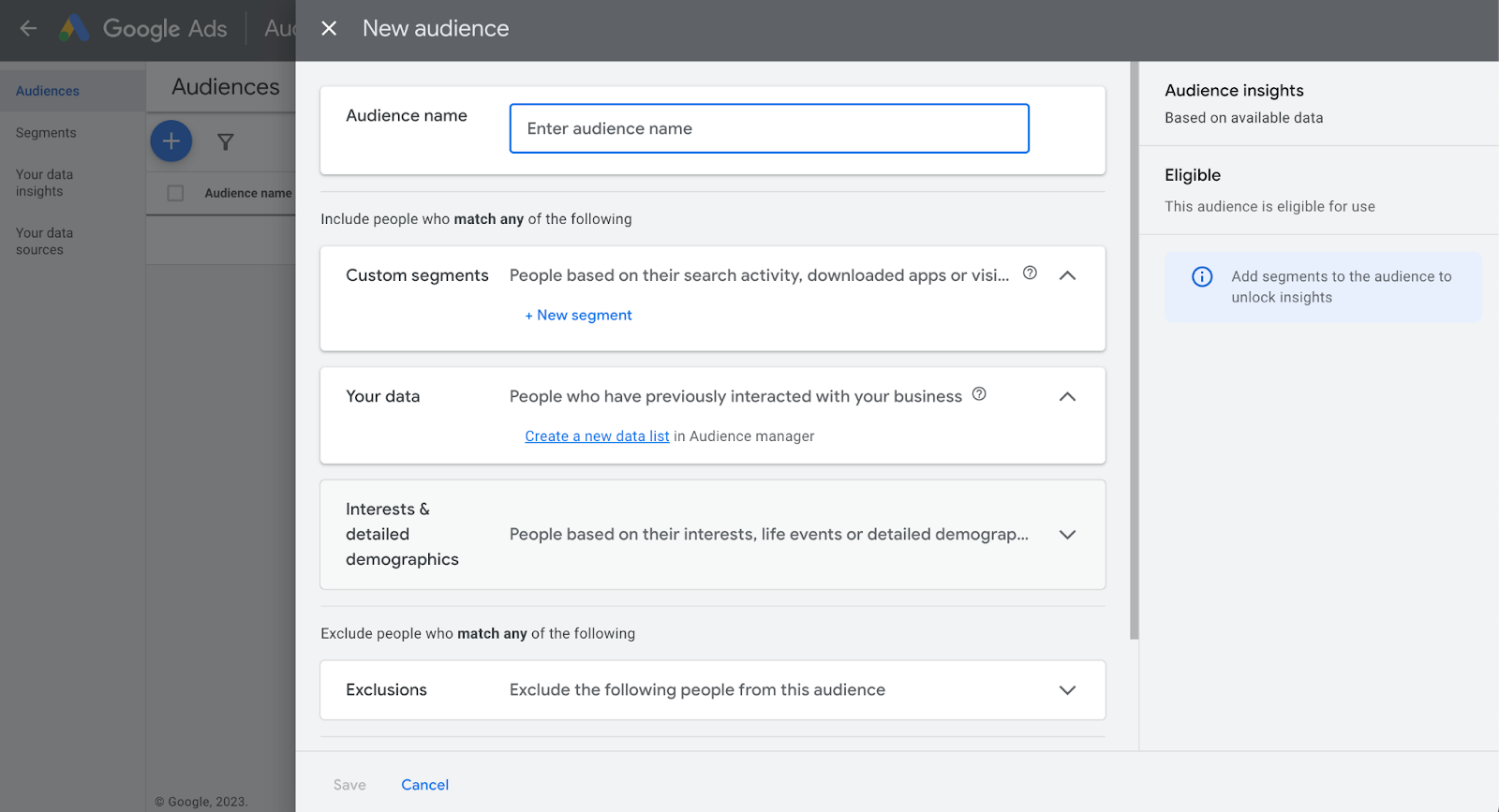 How To Create Audiences in Google Ads