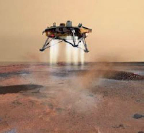 Nasa Phoenix Mars Lander Preparing To Touch Down Nasa Phoenix Mars Lander Preparing To Touch Down