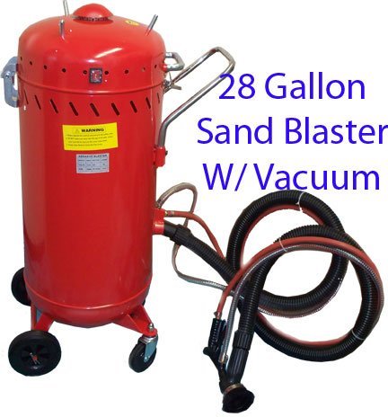 28 Gallon Abrasive Sandblaster With Vacuum