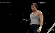 ME : Jay Briscoe vs. Dean Ambrose (c) - WHC Last Man Standing Match - Guest Refferee - AJ Styles Divingsteelchair