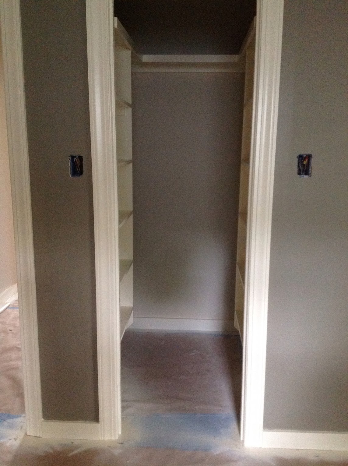 Kitchen without wall cabinets Closet On Wall