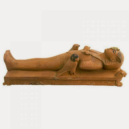 Tutankhamen Lying On A Bier