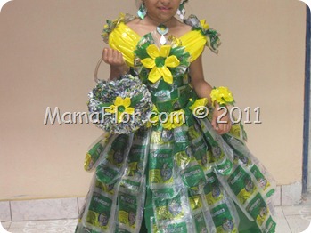 Razón Subordinar Chapoteo Vestido de Princesa hecho con Materiales Reciclados (Reciclaje) -  Manualidades MamaFlor