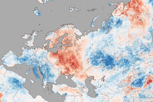 Últimas semanas del verano 2014 con temperaturas por debajo de la media en el Hemisferio Norte