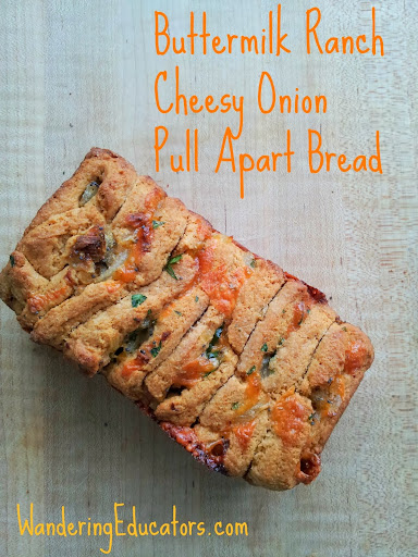 Buttermilk Ranch Cheesy Onion Pull Apart Bread