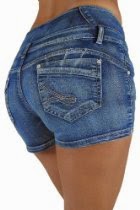 <br />DH1125 - High Rise Colombian Style Stretch Denim, Butt Lift, Sexy Shorts