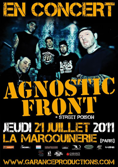 Agnostic Front / Trotskids / Street Poison @ La Maroquinerie, Paris 21/07/2011