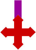 Bono's upside-down cross