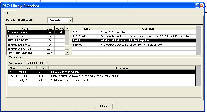 PLC (PAC) - SCADA solutions: PWM Function (MICRO - PREMIUM ) on PL7 ...