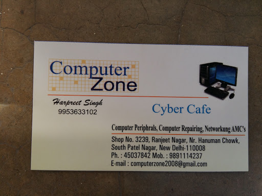 COMPUTER ZONE, Shop No 3239 Nr. Hanuman Chowk, South Patel Nagar, New Delhi, Delhi 110008, India, Computer_Engineer, state UP