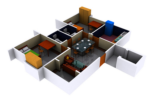 apartment 3d renders