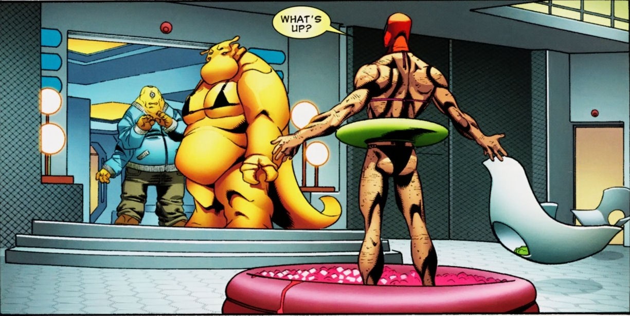 Shirtless Superheroes: Deadpool in a Bikini