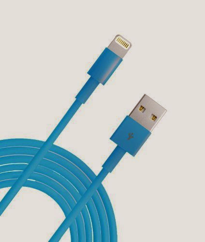  G-Cord (TM) 10 Feet Extra Long Extended 8 Pin USB Sync Data Charging Cable Cord Wire for iPhone 5, iPhone 5c, iPhone 5s, iPod Nano 7, iPod Touch 5 iOS 7 Compatible (Blue)