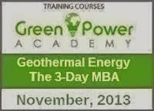 Course Geothermal Energy The 3 Day Mba