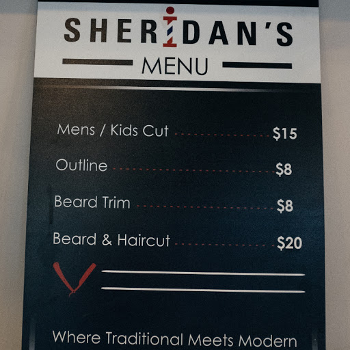 Sheridan's Barber Shop logo