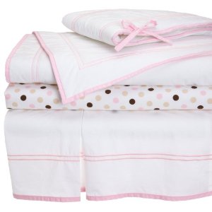  Pinzon 100% Combed Cotton 200TC Percale Hotel Stitching Crib Set