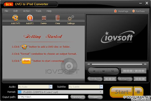iovSoft DVD to iPod Converter