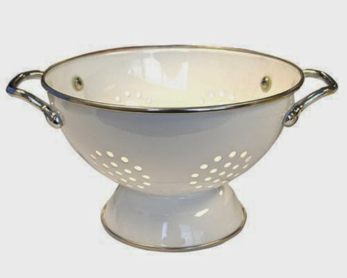  Calypso Basics 1.5 Quart powder coated  Colander, White