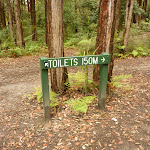 Sign to the toilets in the Watagans  (320519)